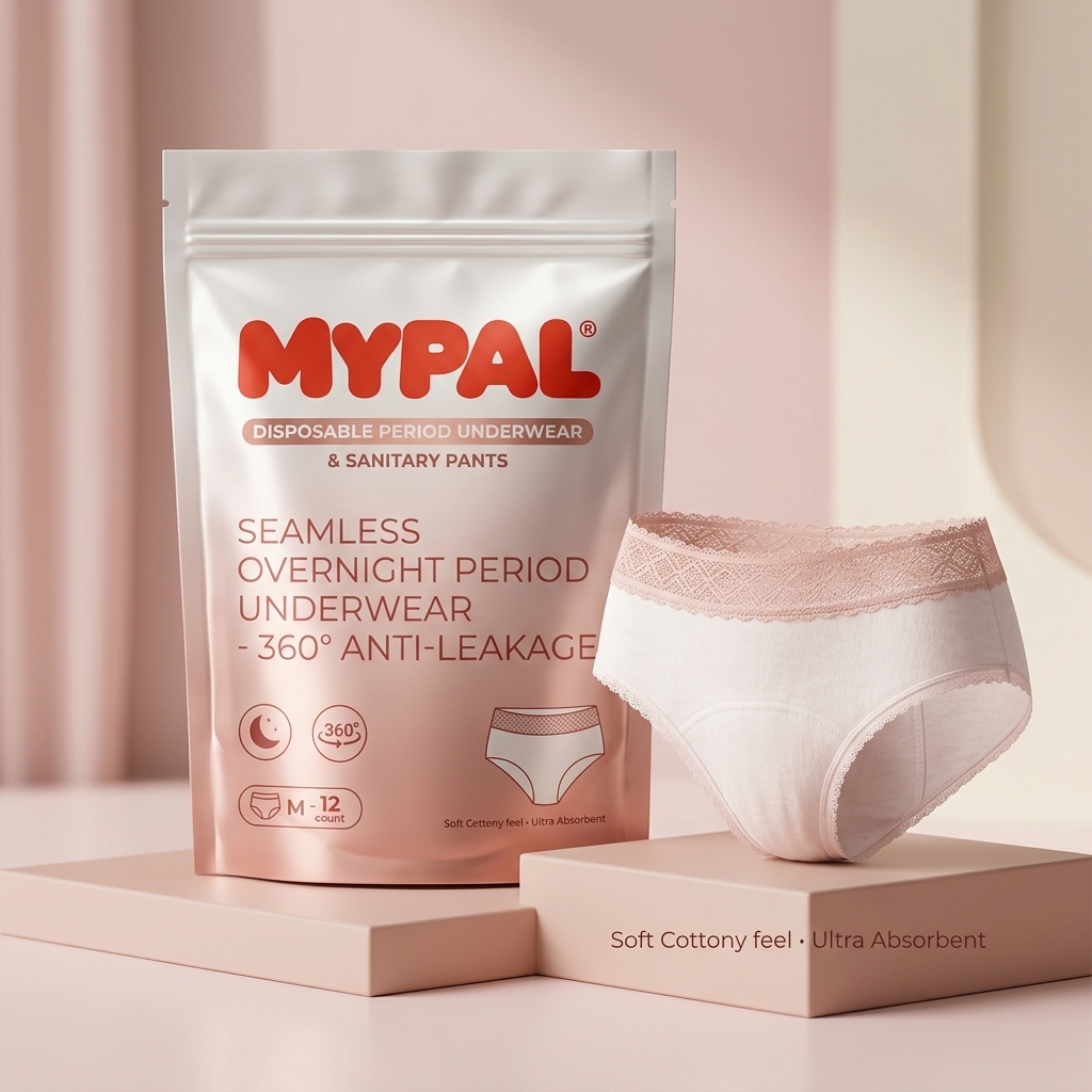 Product mockup of QY07 baby tape diapers