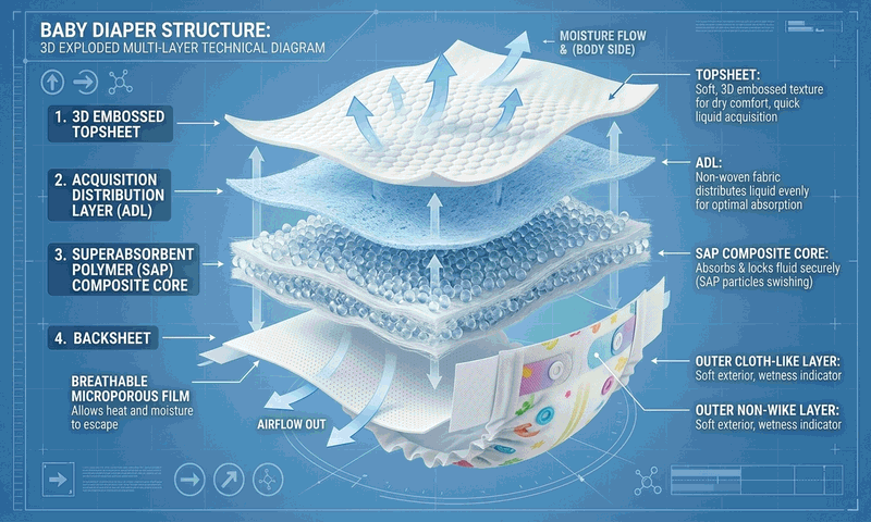 Inside Chenrui Baby Diapers: Materials, Safety Standards and Quality Control