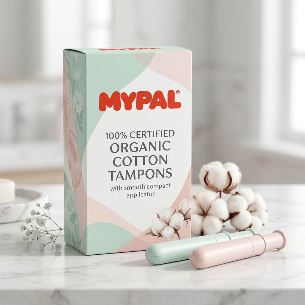 Disposable Period Tampons with Plastic Applicator