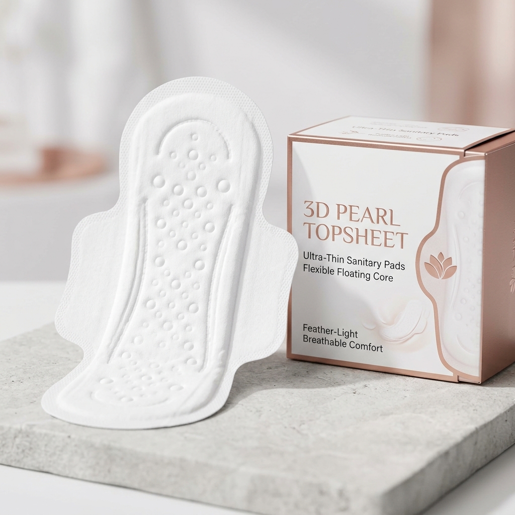 Pearl Topsheet 3D Floating Sanitary Pads
